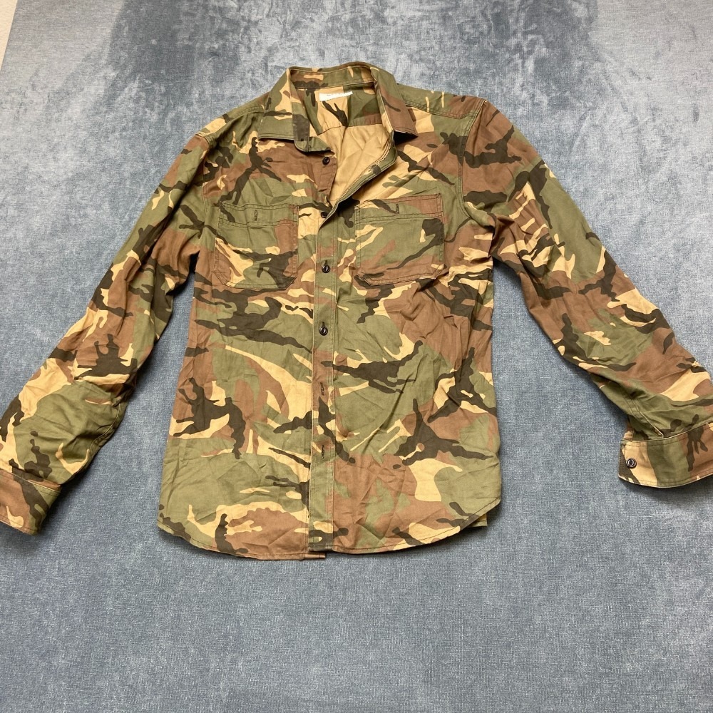 Old Navy Shirt Mens Large Green Camouflage Cotton Chest Pockets Casual Button Up